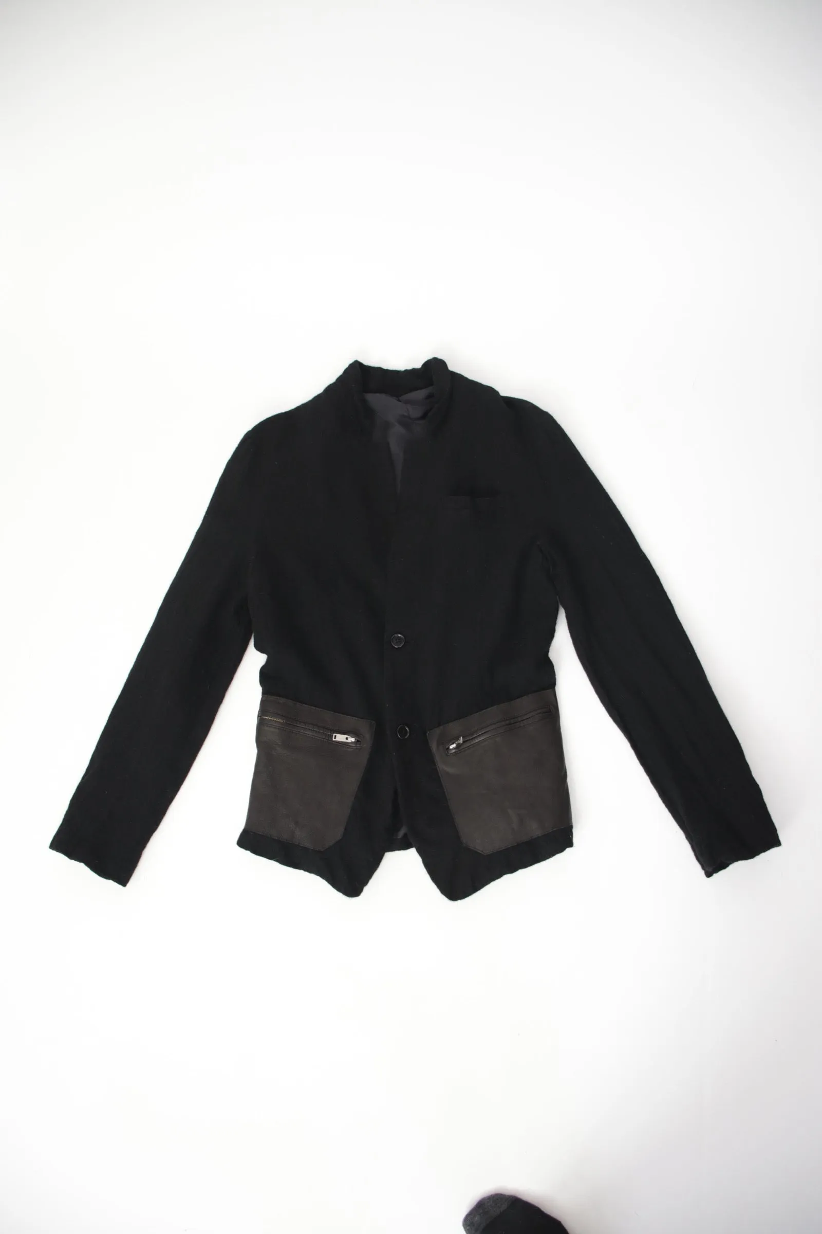 2013 Undercover Wool & Leather Moto Jacket