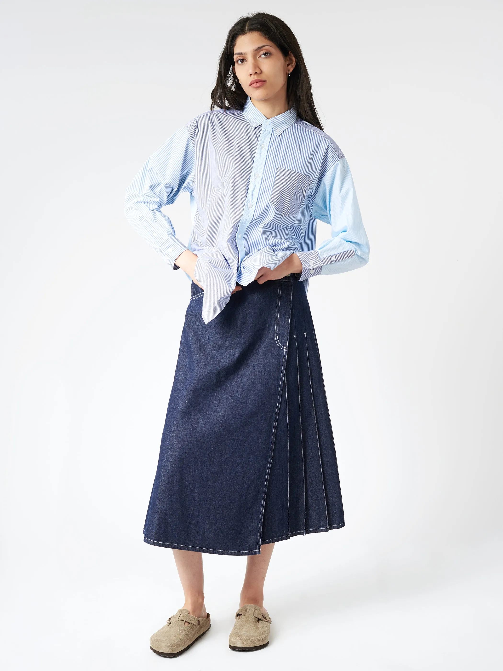 Crazy Stripe Long Sleeve Button Down