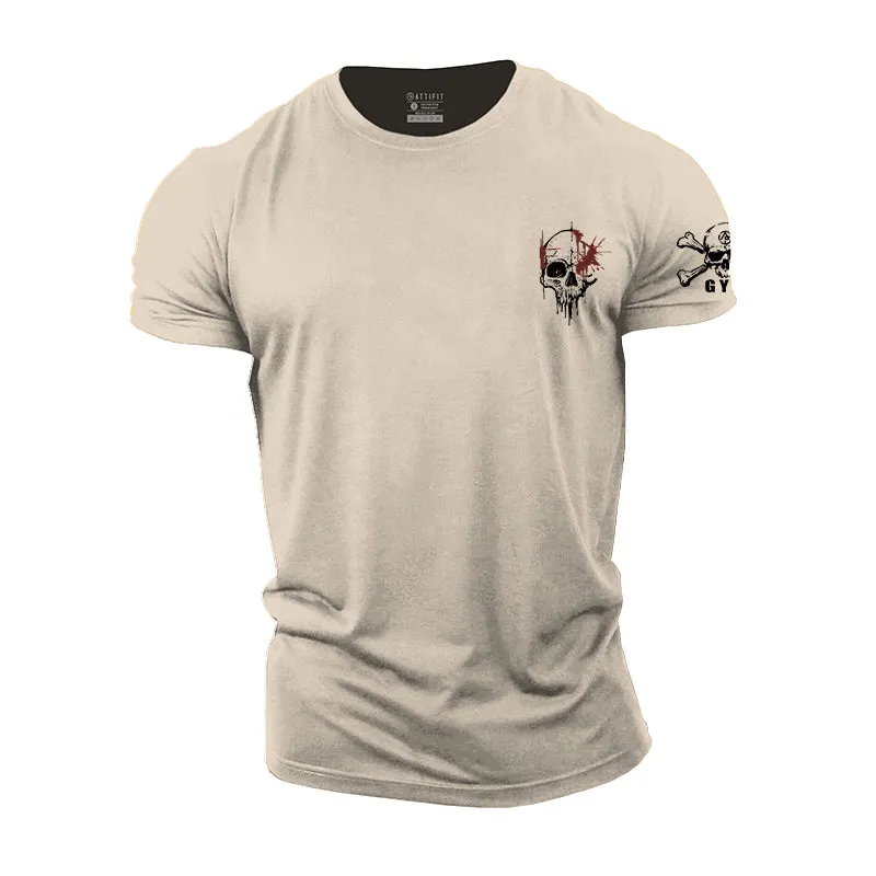 Dripping Skull Cotton T-Shirt