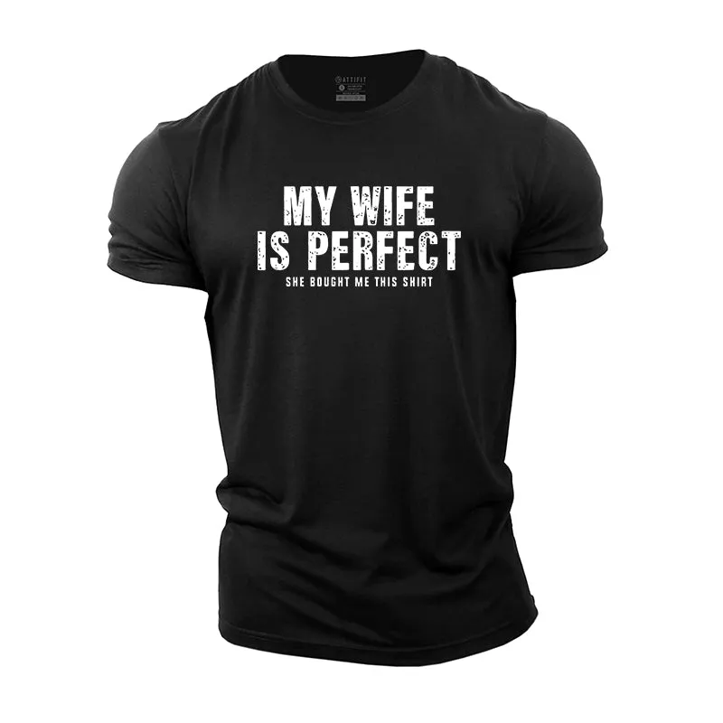 My Wife Is Perfect Graphic Cotton T-Shirt