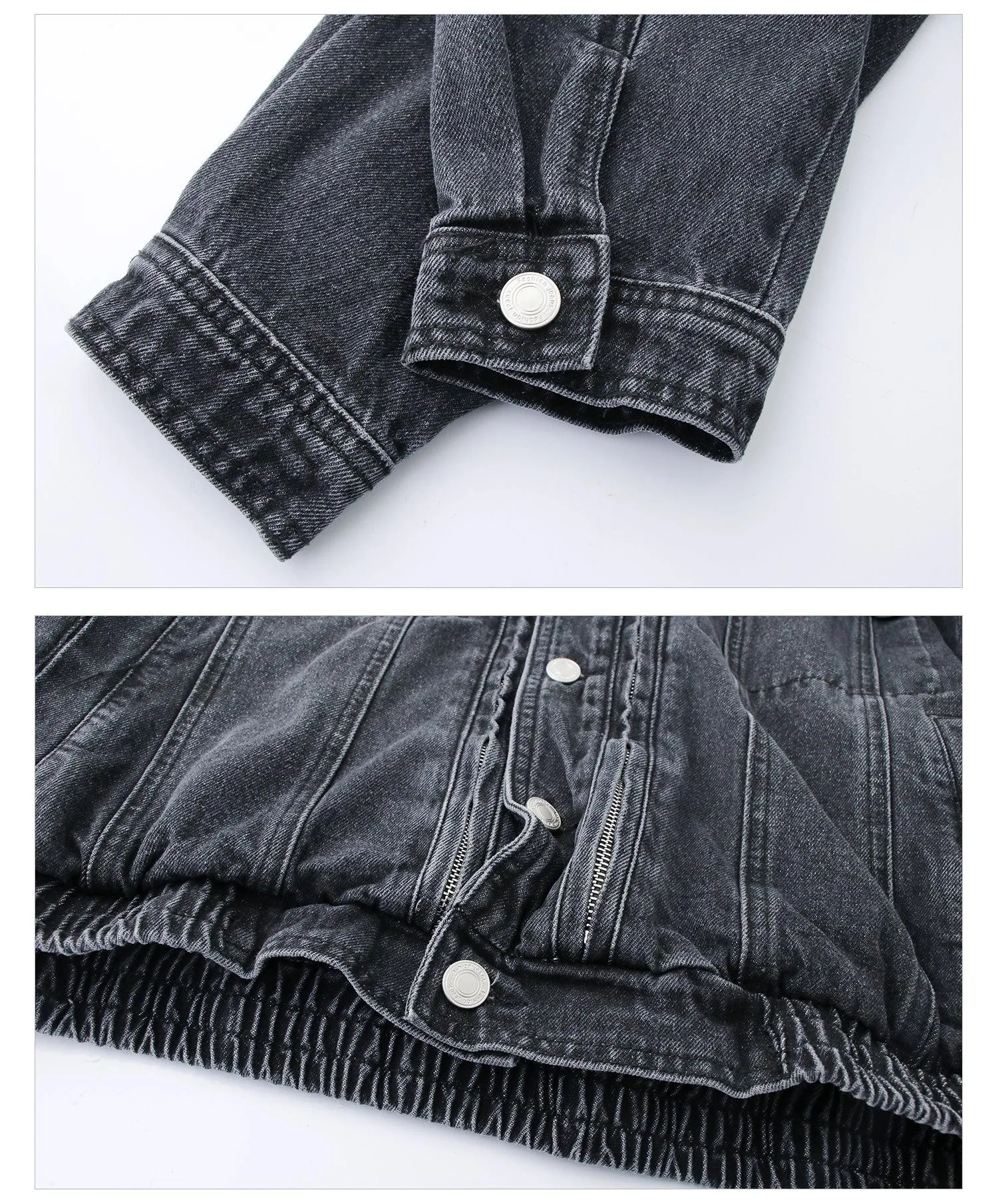 Shoulder Pad Denim Jacket