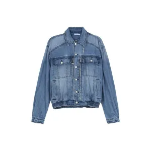 Shoulder Pad Denim Jacket