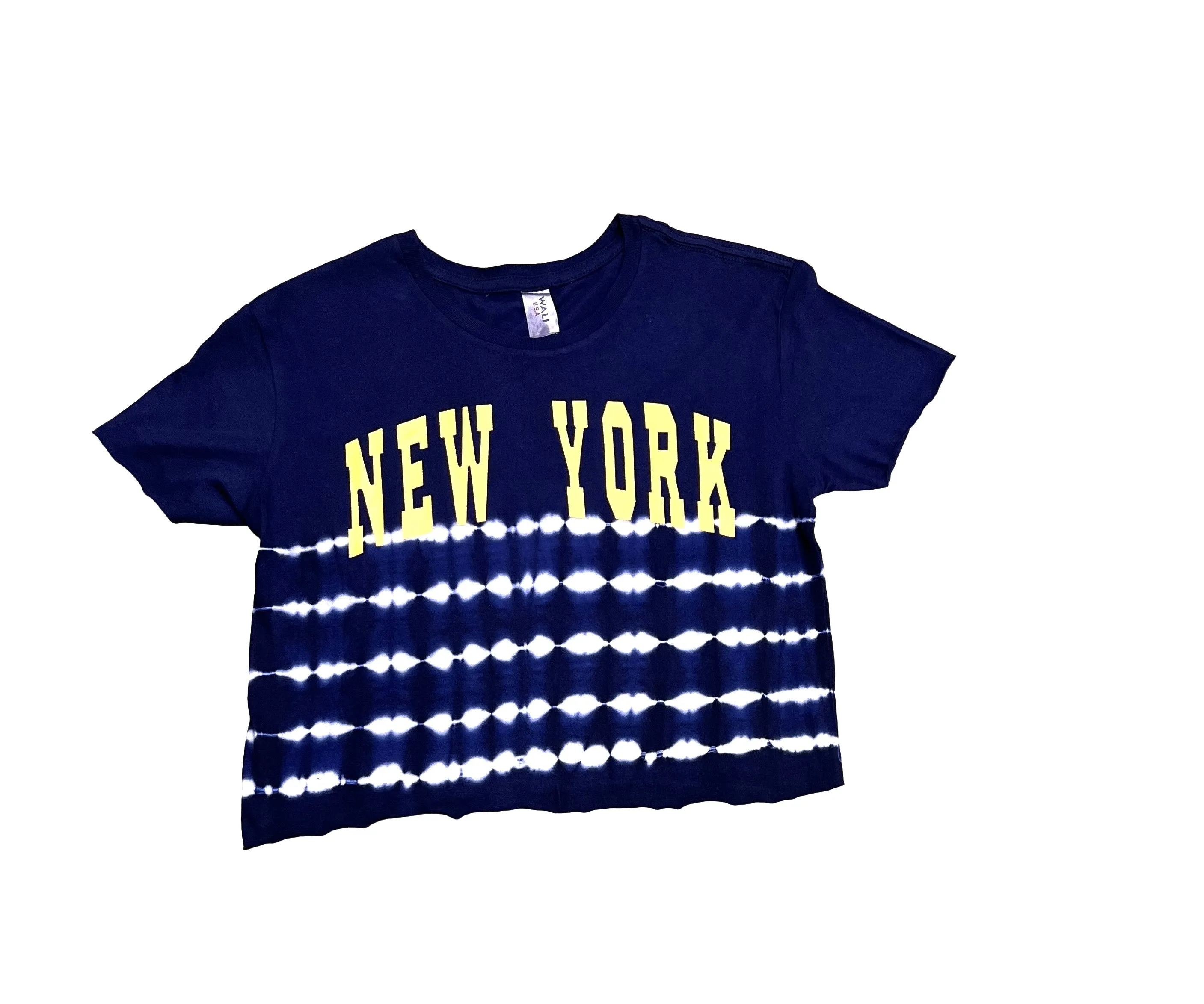 Tie-Dye Screen Print Crop Tops