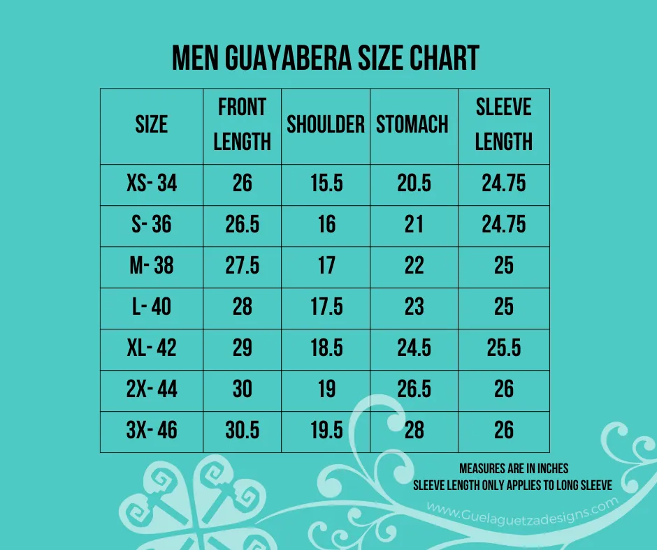 White Short Sleeve Guayabera - Linen Guayabera