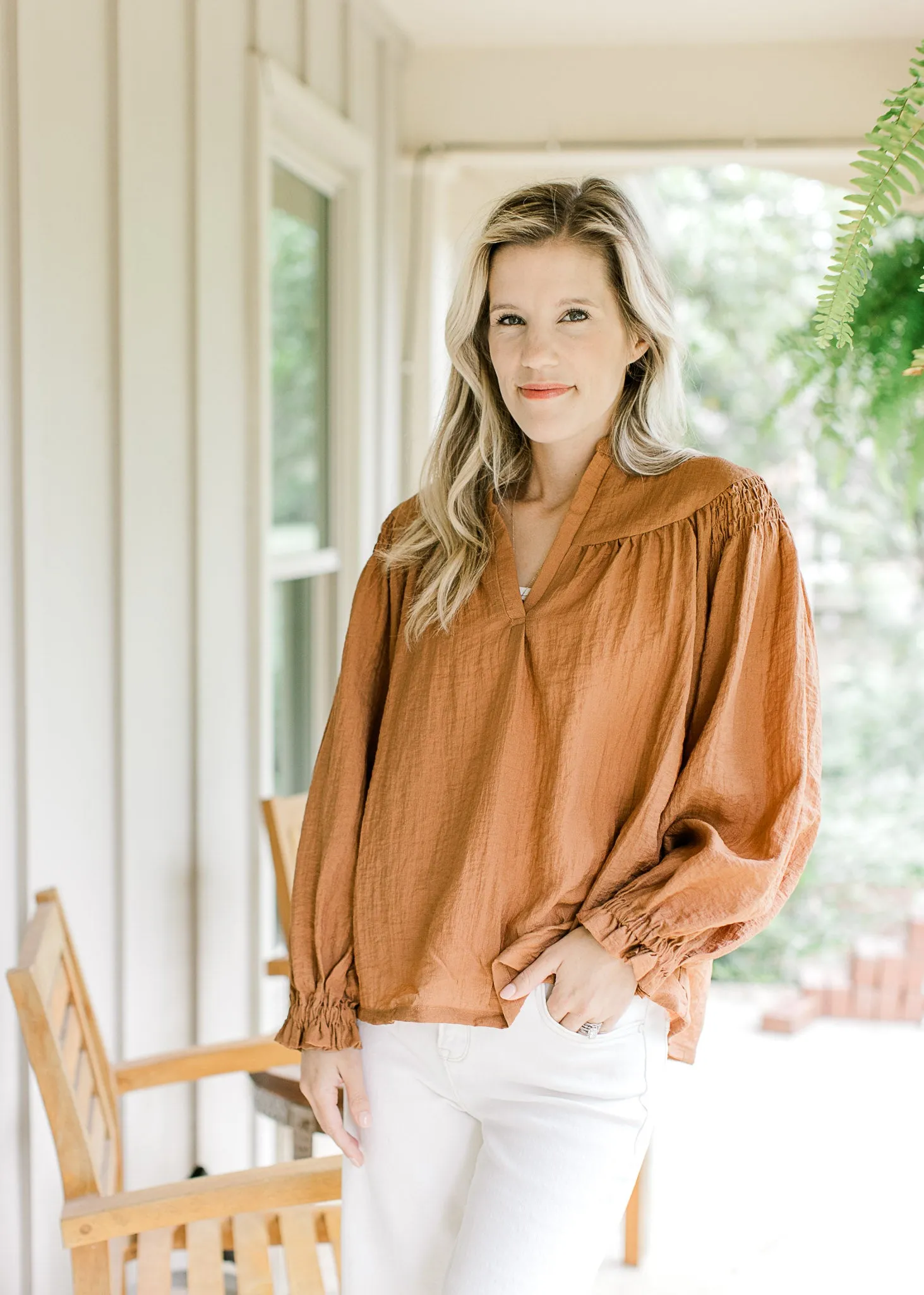XZ Cinnamon Blouse